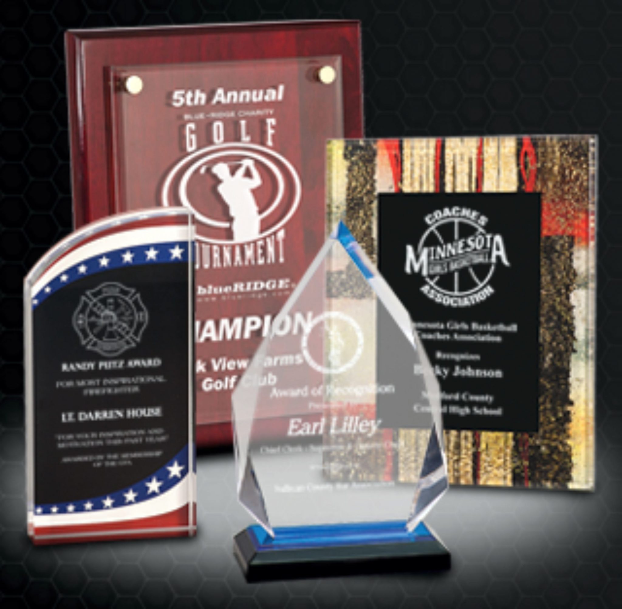 Acrylic Awards Northwest Engraving Service